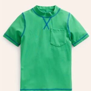 Boden short Sleeve Rashguard Green 4-5year